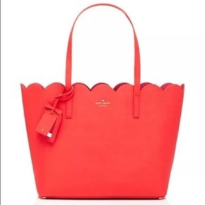 Kate Spade Scallop red tote